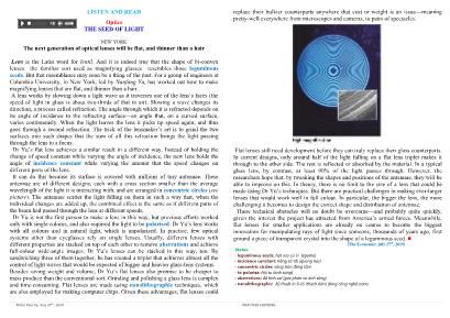 Listen and read Optics - Thấm Tâm Vy